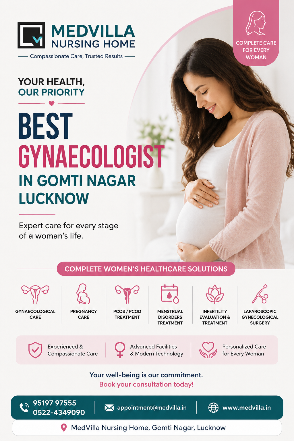 Top Reasons to Visit the Best Gynecologist in Gomti Nagar, Lucknow — Dr. Chitra Gupta at Medvilla Nursing Home