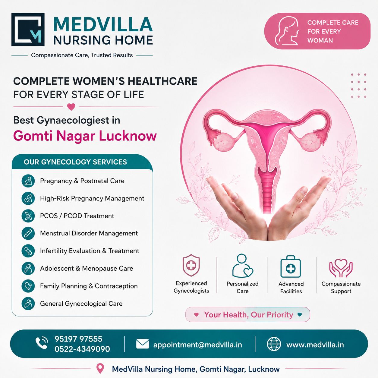 Best Gynaecologist and Obstetrician in Gomti Nagar, Lucknow